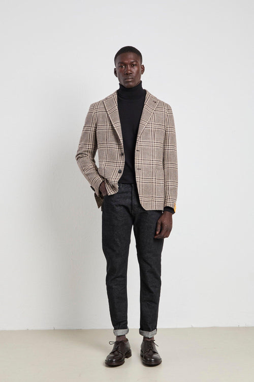 2669 Giacca Principe di Galles marrone