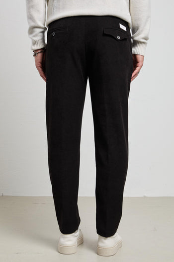2508 Pantalone nero Campiglio velluto - 2
