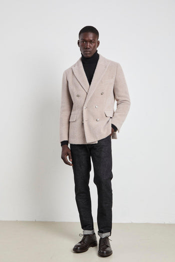 2385 Giacca doppiopetto perla - 2