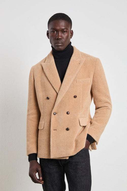 2384 Giacca doppiopetto beige