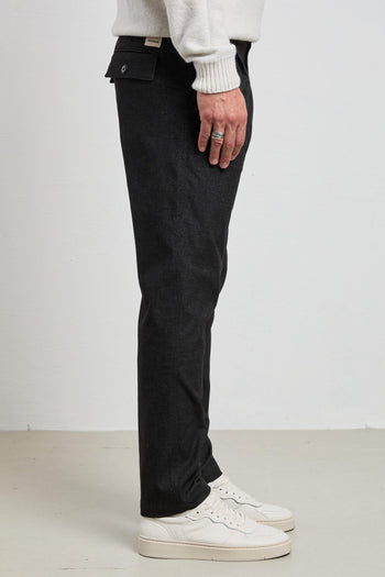36 - 2324 Pantalone nero mèlange Bogart - 4