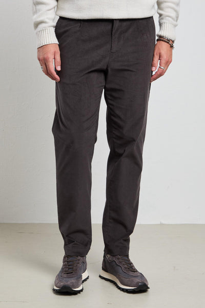 36 - 2327 Pantalone velluto grigio