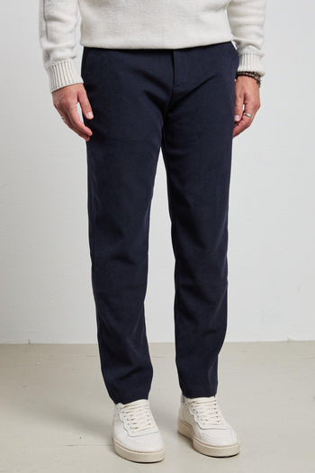 2507 Pantalone blu Campiglio velluto - 3