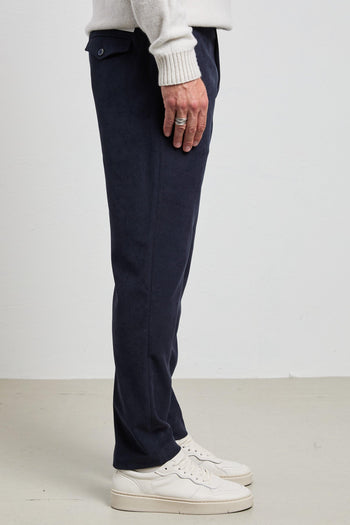 2507 Pantalone blu Campiglio velluto - 4