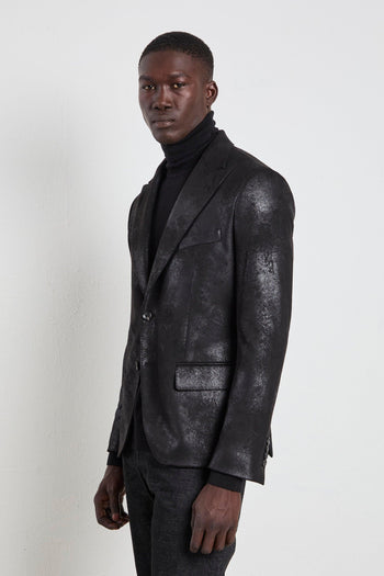 2386 Giacca in ecopelle nera - 2