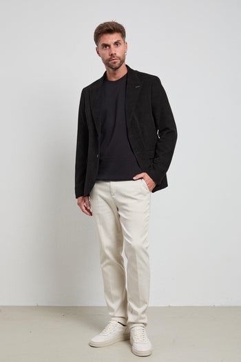 2529 Giacca nera Campiglio velluto - 3