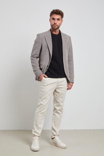 2530 Giacca grigia Campiglio velluto - 5