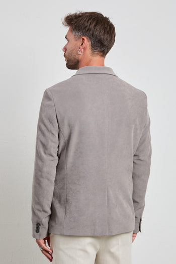 2530 Giacca grigia Campiglio velluto - 4