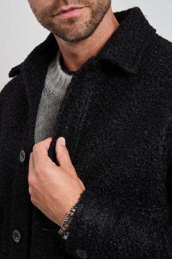 2522 Overshirt nera bouclé - 4