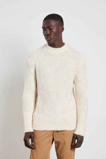 2665 Maglia panna girocollo - 3