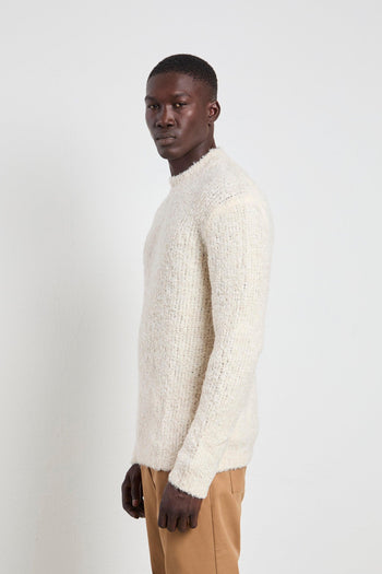 2665 Maglia panna girocollo - 4