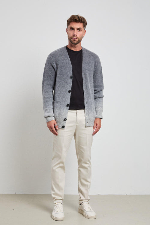 2050 Cardigan grigio sfumato