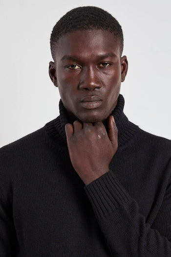 2225 Dolcevita nera con righe - 7