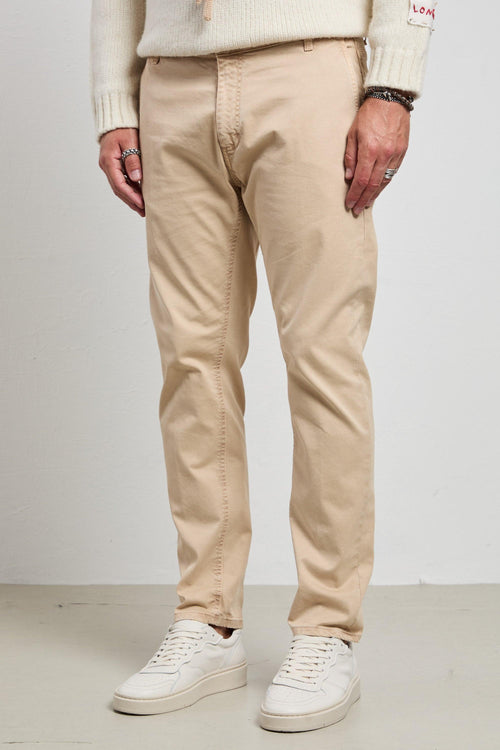 2137 Pantalone Jeff crema