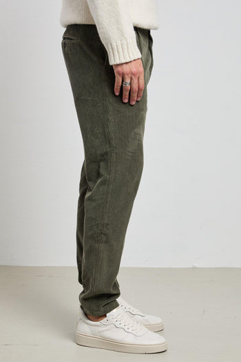 2160 Pantalone verde velluto - 3