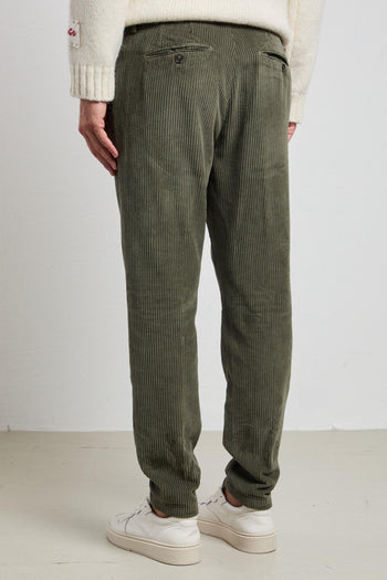 2160 Pantalone verde velluto - 4