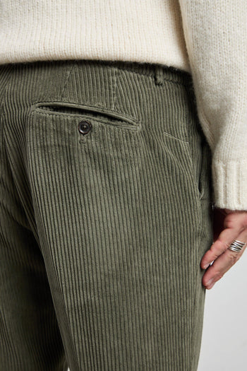 2160 Pantalone verde velluto - 2