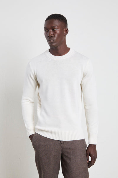 2220 Maglia panna con righe