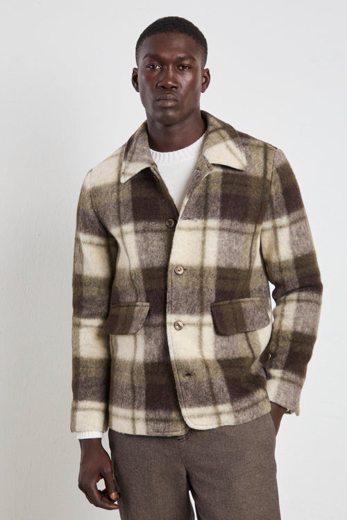 2521 Giacca check verde