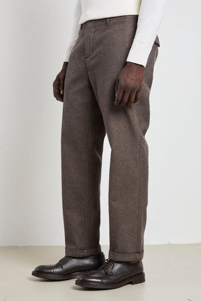 2101 Pantalone Ancon marrone