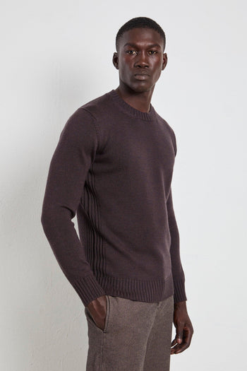 2223 Maglia marrone con righe - 5