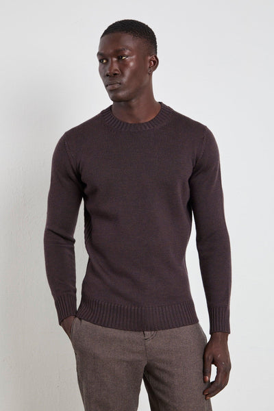 2223 Maglia marrone con righe