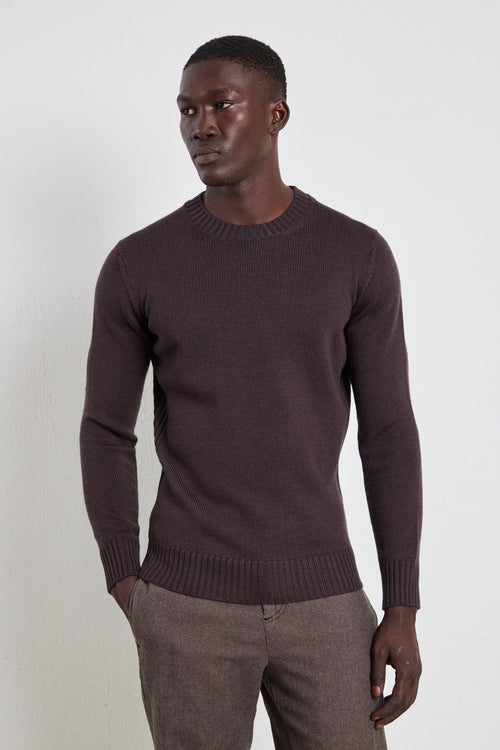 2223 Maglia marrone con righe