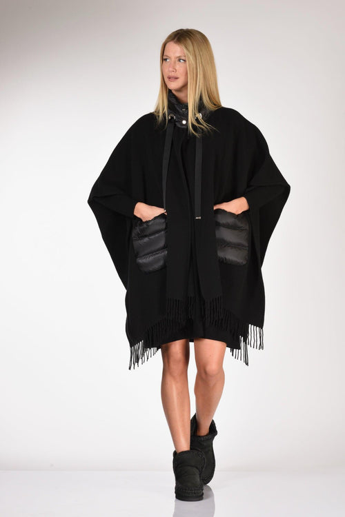 Poncho Warmy Nero Donna