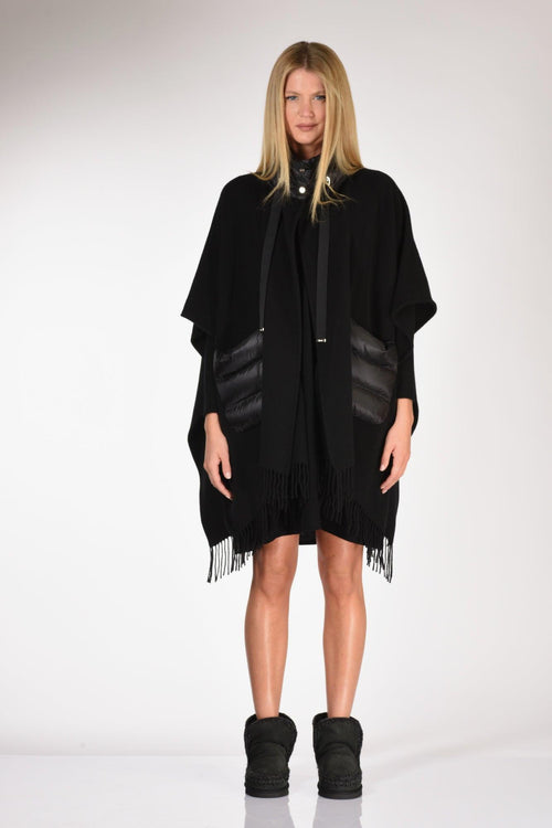 Poncho Warmy Nero Donna - 2