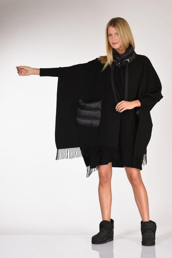 Poncho Warmy Nero Donna - 6