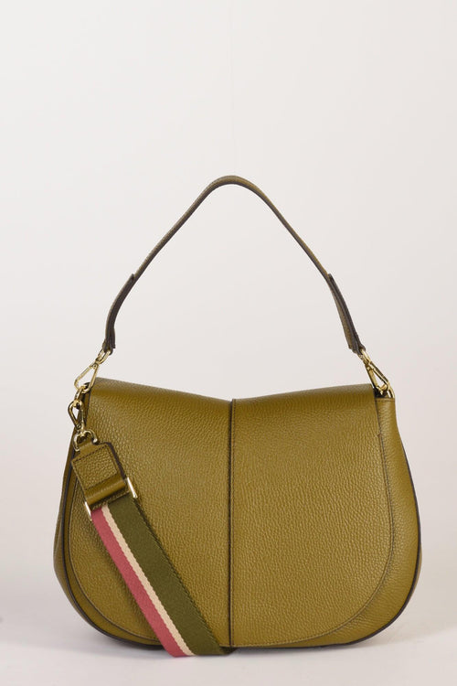 Borsa Helena Round Verde Olivo Donna