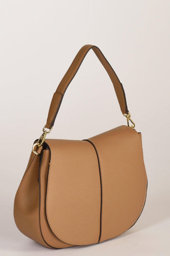 Borsa Helena Round Beige Cammello Donna - 3