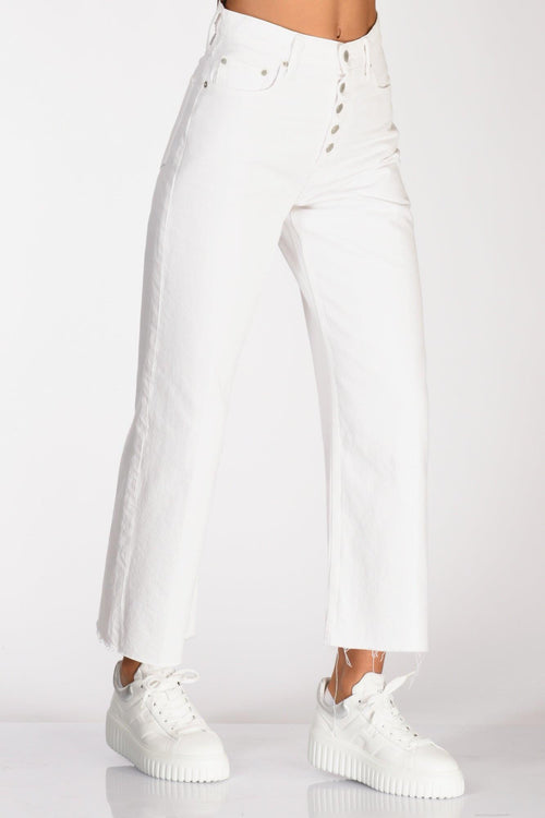 Jeans Cropped Bianco Donna