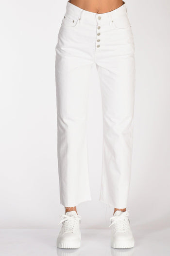 Jeans Cropped Bianco Donna - 3