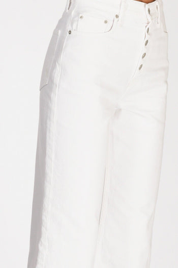 Jeans Cropped Bianco Donna - 4