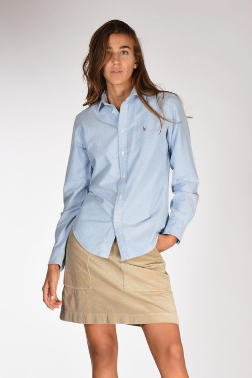 Camicia Oxford Azzurro Donna