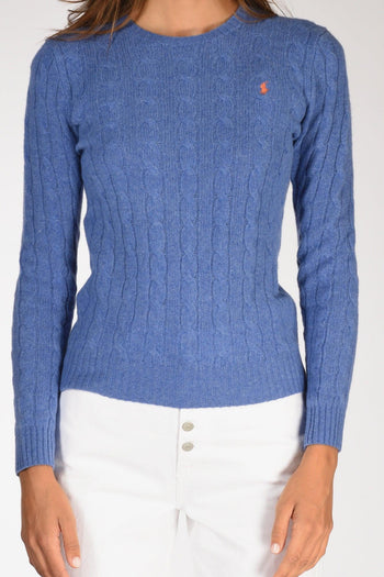 Maglia Treccia Azzurro Donna - 3