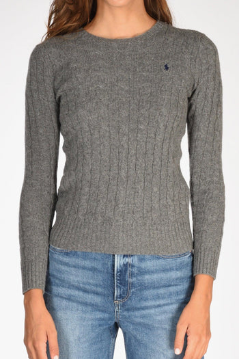 Maglia Treccia Grigio Donna - 3