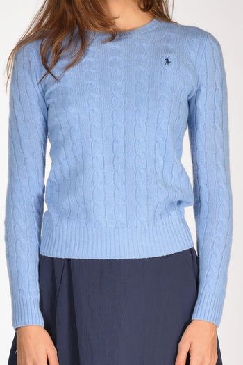 Maglia Treccia Azzurro Chiaro Donna - 3