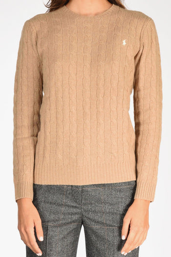 Maglia Treccia Beige Donna - 3