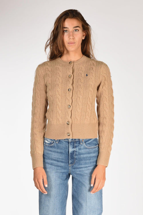 Cardigan Treccia Beige Donna - 2