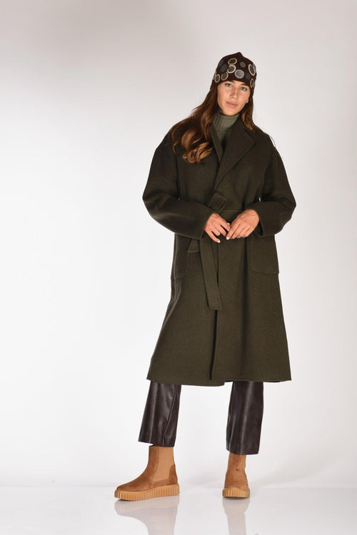 Cappotto Vestaglia Verde Donna