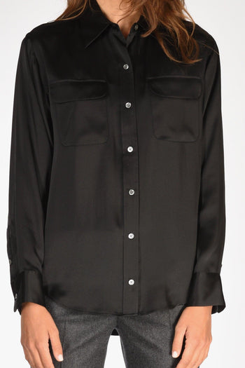 Camicia Tasche Nero Donna - 3