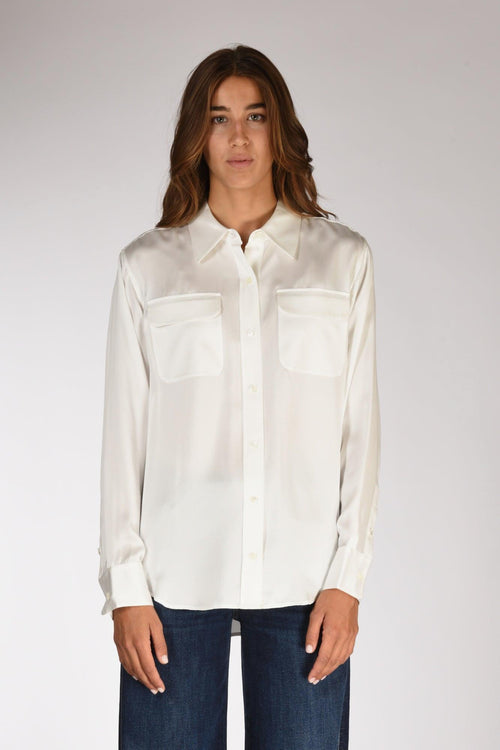 Camicia Tasche Bianco Naturale Donna - 2