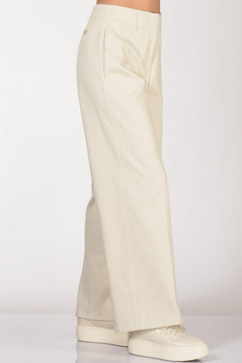 Pantalone Cover Bianco Latte Donna - 4