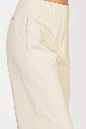 Pantalone Cover Bianco Latte Donna - 5