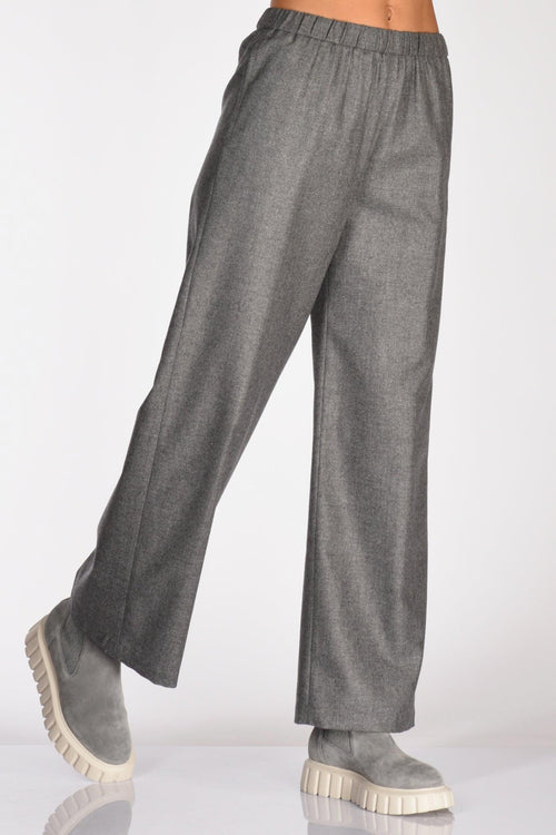 Pantalone Elastico Grigio Donna