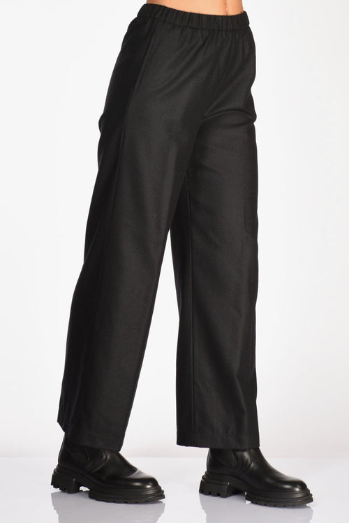 Pantalone Elastico Nero Donna