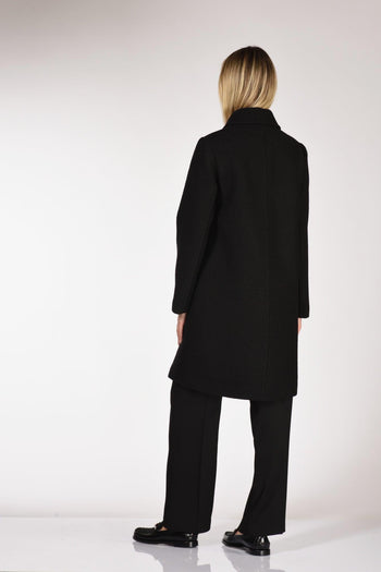 Cappotto Monopetto Nero Donna - 5