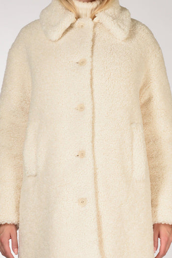 Cappotto Ysabel Re Bianco Naturale Donna - 3